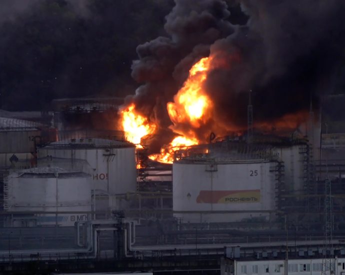 fires-ignited-by-ukrainian-drones-rage-at-russian-oil-refinery