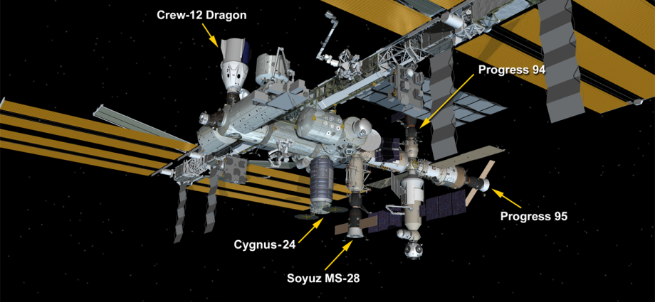 progress-95-cargo-craft-docks-to-station-with-food,-fuel,-and-supplies