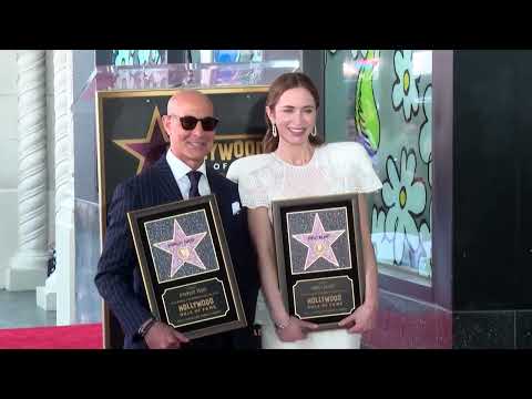 emily-blunt,-stanley-tucci-honored-with-stars-on-the-hollywood-walk-of-fame