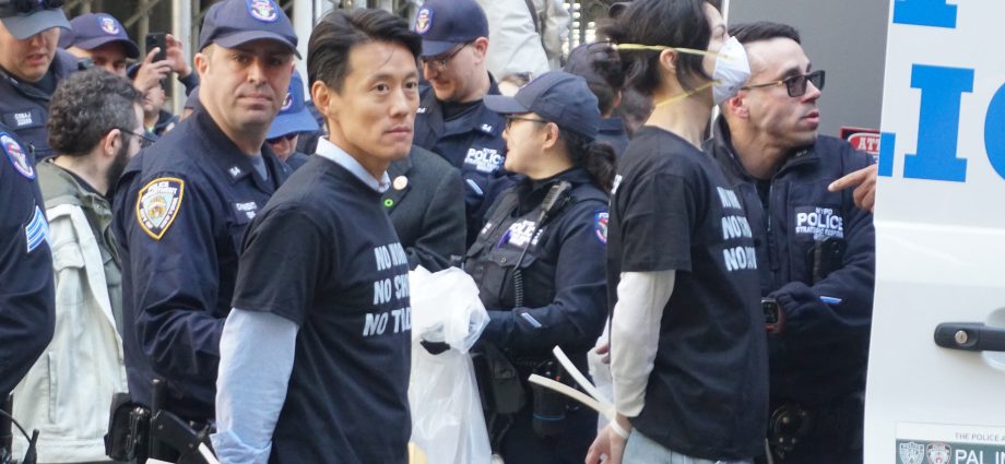 Dem congressional candidate arrested at May Day protest that blocked Wall Street