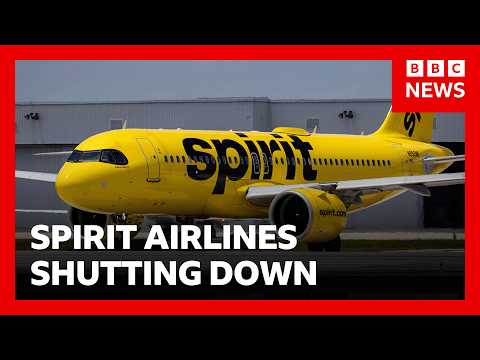 spirit-airlines-shutting-down-after-rescue-talks-collapse-|-bbc-news