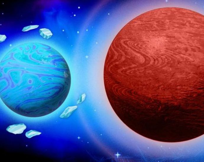 How an exoplanet odd couple survived by traveling in from the cold together