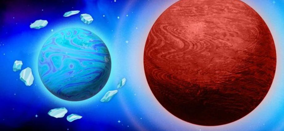How an exoplanet odd couple survived by traveling in from the cold together