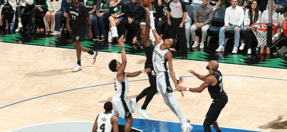wembanyama-powers-spurs-past-t-wolves-as-knicks-beat-sixers-in-nba-playoffs