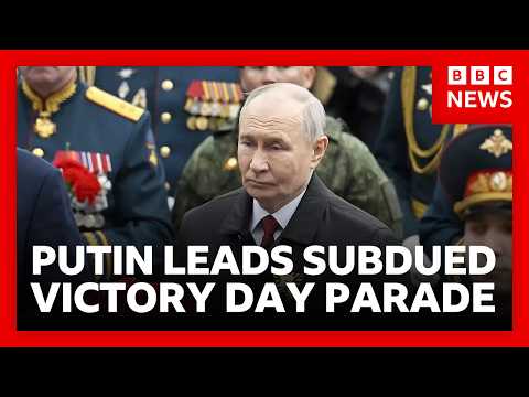 putin-leads-muted-victory-day-parade-under-threat-of-ukrainian-attack-|-bbc-news