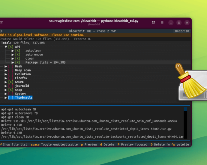 the-famous-linux-system-cleaner-bleachbit-now-has-a-tui-(and-i-tried-it-out)
