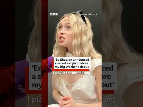 ‘ed-sheeran-announced-a-secret-set-on-my-big-weekend-debut’,-says-erin-lecount.-#bbcnews