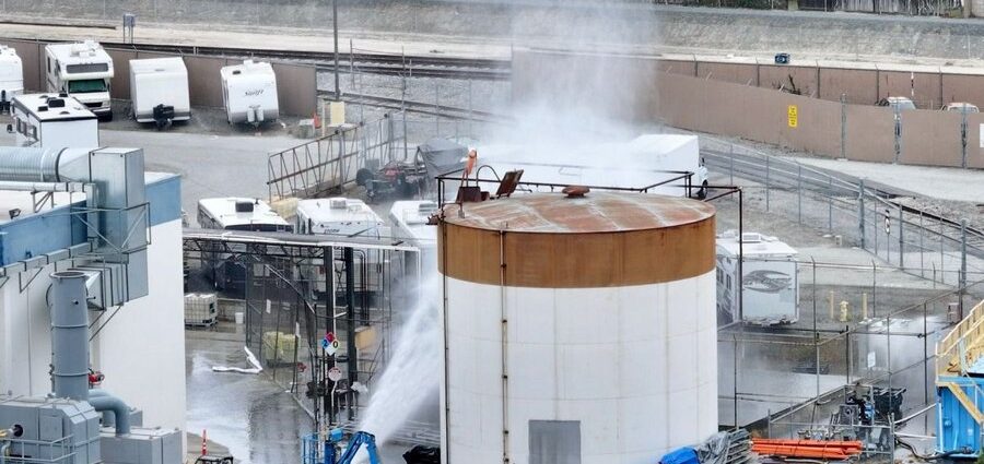 Damaged chemical tank spurs mass evacuations in Garden Grove, California