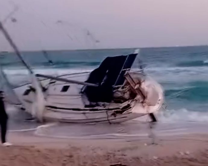 abandoned-flotilla-boat-washes-ashore-in-egypt-with-gaza-aid
