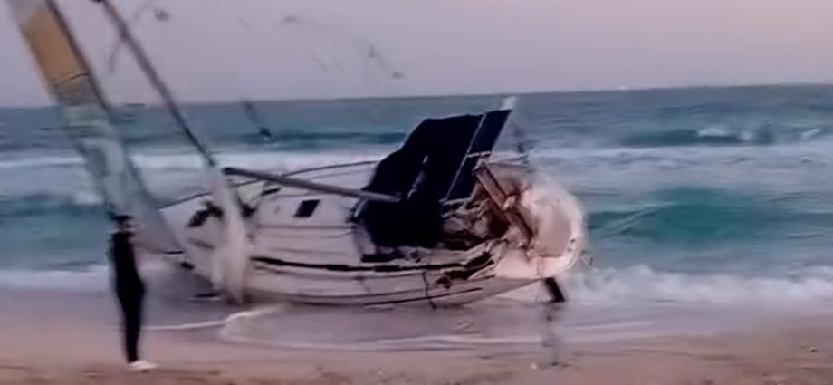 abandoned-flotilla-boat-washes-ashore-in-egypt-with-gaza-aid