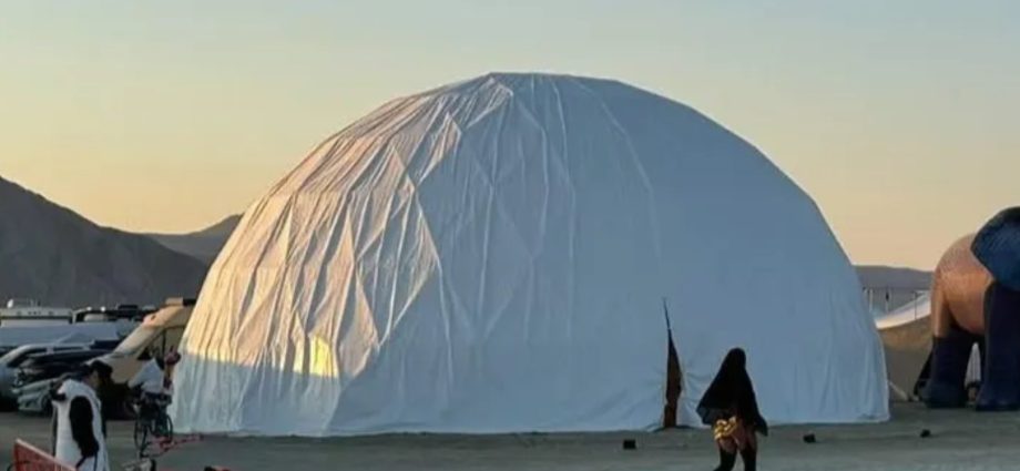 burning-man’s-famous-orgy-dome-launches-fundraiser-after-storm-damage
