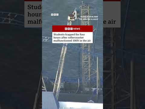 rescue-teams-free-eight-riders-stuck-on-malfunctioning-rollercoaster.-#texas-#bbcnews