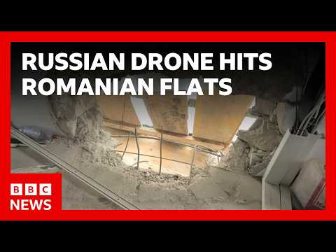 bbc-on-roof-of-romanian-flats-hit-by-russian-drone-|-bbc-news