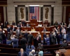 Cheers as US House passes resolution on The Traitor’s Iran war powers – video