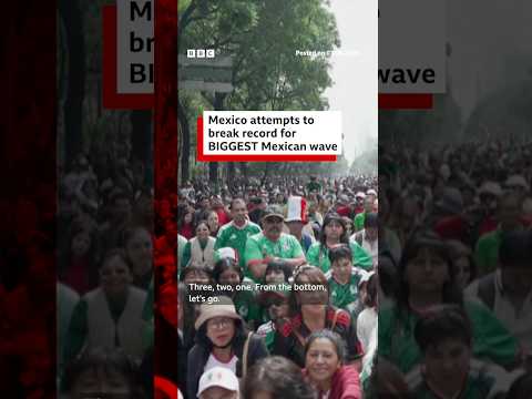 thousands-gather-in-mexico-city-to-try-and-break-mexican-wave-world-record.-#mexico-#bbcnews