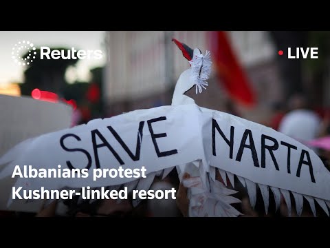 live:-albanians-protest-planned-luxury-resort-backed-by-kushner-linked-company