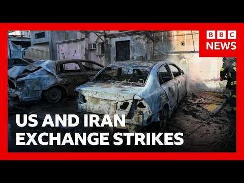 us-and-iran-exchange-strikes-across-middle-east-for-second-day-in-a-row-|-bbc-news