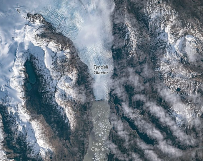 Astronauts watch from space as ice splinters from a glacier | Space photo of the day for June 11, 2026