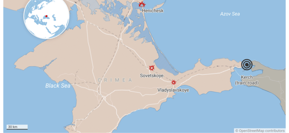 ukrainian-drones-strike-rail-bridge-on-crimea’s-kerch–dzhankoi-line
