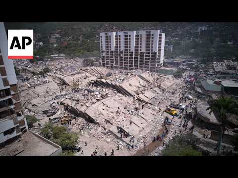 drone-video-shows-collapsed-buildings-in-venezuela-after-earthquakes