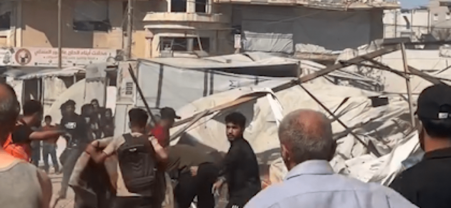 two-killed,-dozens-injured-in-israeli-strike-on-displacement-tents-in-gaza