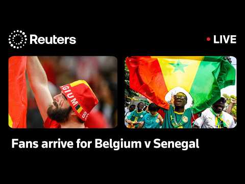 live:-fans-arrive-for-belgium-v-senegal-at-seattle-stadium