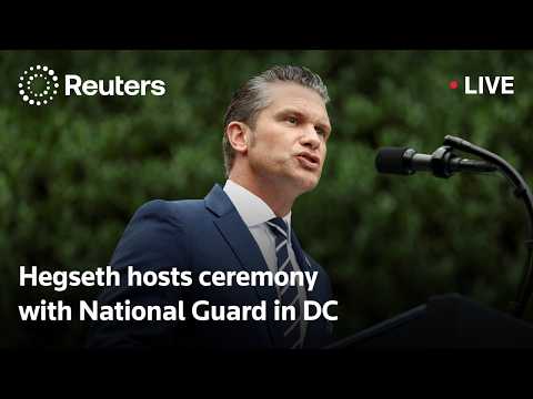 live:-hegseth-hosts-ceremony-with-national-guard-in-washington-dc