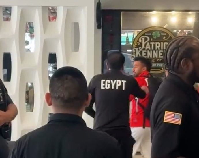 us-police-staff-spark-altercation-with-egyptian-players-posing-with-fans