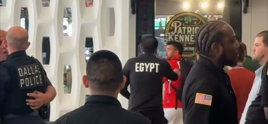 us-police-staff-spark-altercation-with-egyptian-players-posing-with-fans