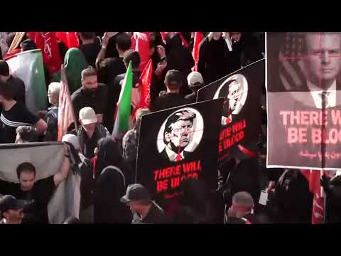 people-burn-us,-uk-flags-at-khamenei’s-funeral-procession-in-tehran