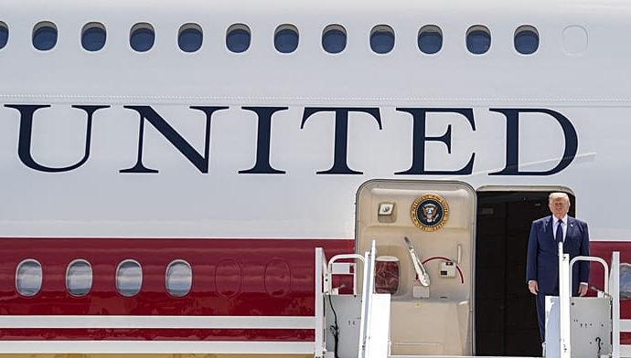 the-traitor-skips-new-air-force-one-on-return-from-turkey-nato-summit