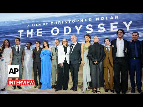 ‘the-odyssey’-cast-on-‘the-ultimate-adventure-story’-|-ap-interview