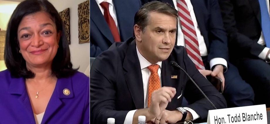 todd-blanche-is-“not-fit”-to-be-ag,-from-epstein-files-to-the-traitor’s-$18b-slush-fund:-rep.-jayapal
