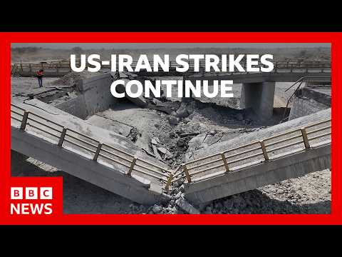us-denies-hitting-iranian-infrastructure-in-new-wave-of-strikes-|-bbc-news