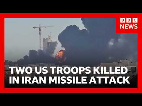 two-us-troops-killed-and-one-missing-in-iran-missile-attack-|-bbc-news