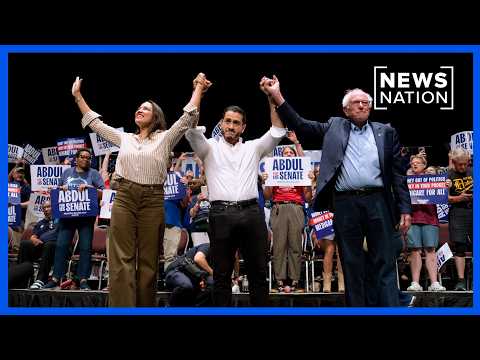 bernie-sanders,-aoc-rally-support-for-progressive-democrat-in-michigan