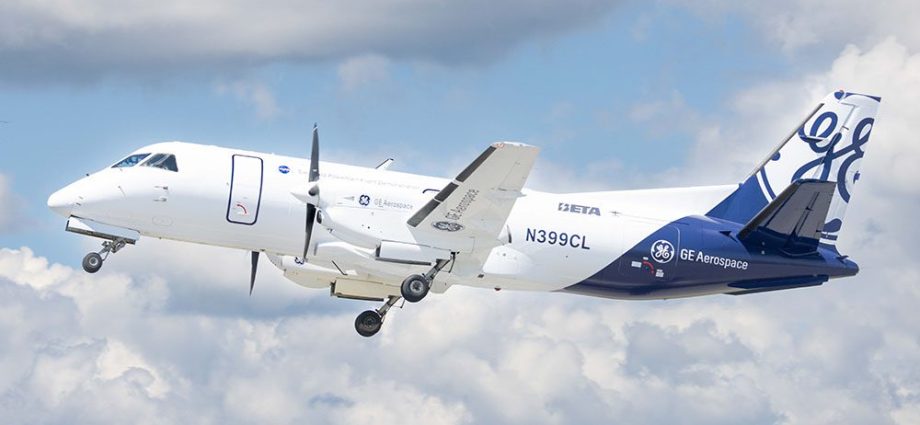 ge-aerospace-and-partners-conduct-a-test-flight-of-a-hybrid-electric-aircraft-at-30,000-feet