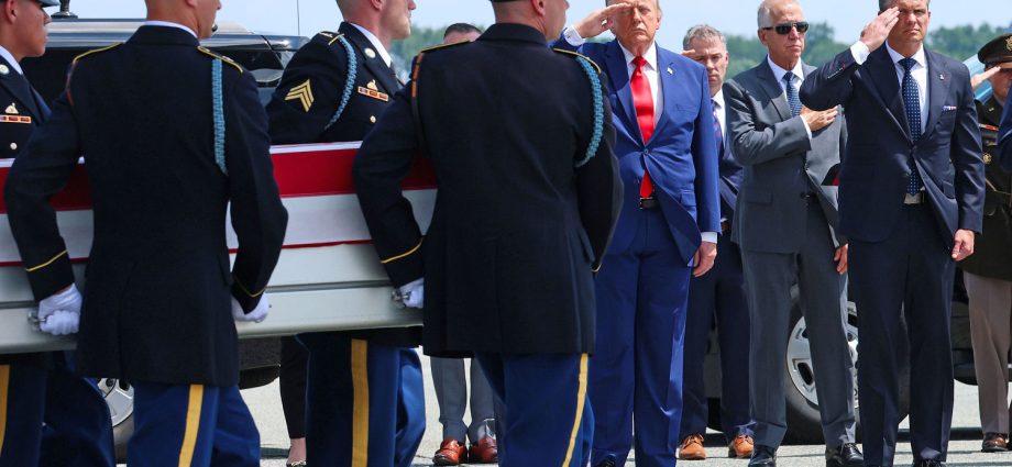 the-traitor-attends-dignified-transfer-of-4-service-members-killed-in-iran-attacks-since-the-ceasefire-ended