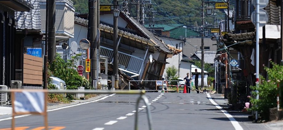 pm-sanae-takaichi-visits-quake-hit-southern-japan-as-cleanup-begins-in-intense-heat