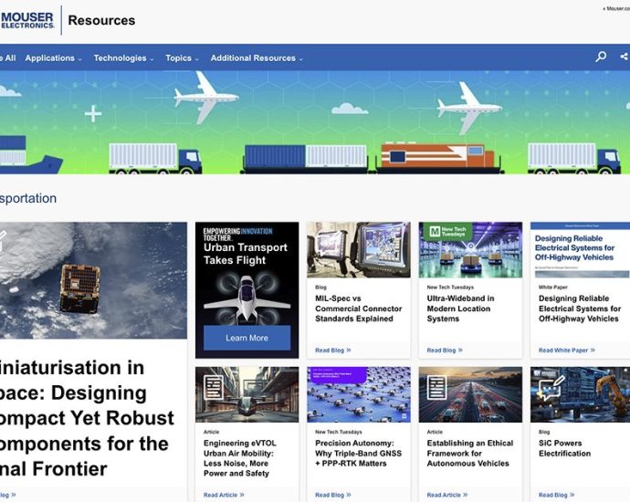mouser-launches-a-transportation-resource-center-for-ev-and-mobility-engineers