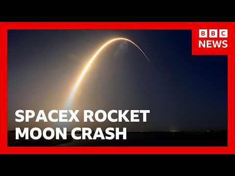 huge-spacex-rocket-part-believed-to-have-hit-moon-as-nasa-prepares-to-study-crash-|-bbc-news