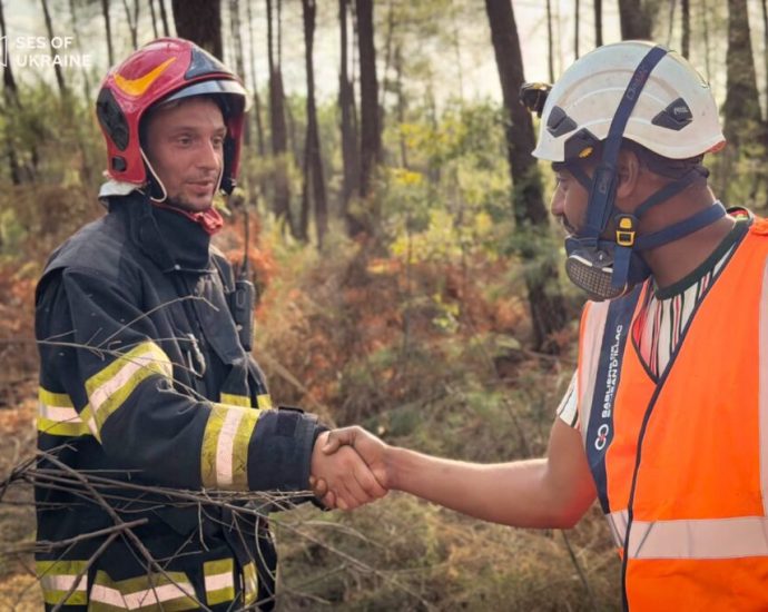 local-residents-hang-“thousand-thanks”-banner-as-ukrainian-firefighters-help-stop-wildfire-from-reaching-their-french-village