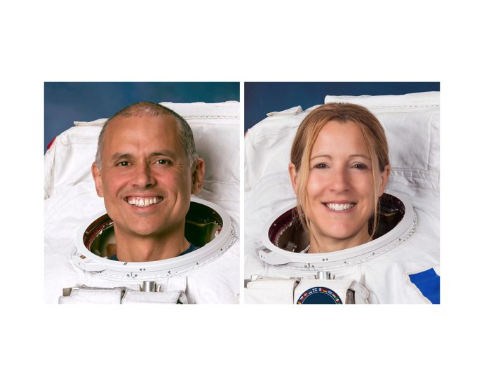 nasa,-esa-astronauts-suit-up-for-spacewalk-to-replace-high-speed-antenna