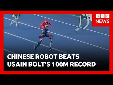 historic-first-as-chinese-robot-beats-usain-bolt’s-100m-world-record-at-beijing-games-|-bbc-news