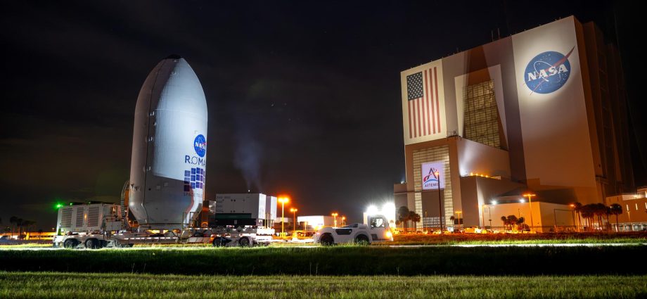 nasa’s-nancy-grace-roman-space-telescope-arrives-at-hangar
