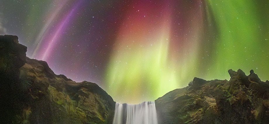 apod:-2026-august-27-–-colorful-aurora-over-an-icelandic-waterfall