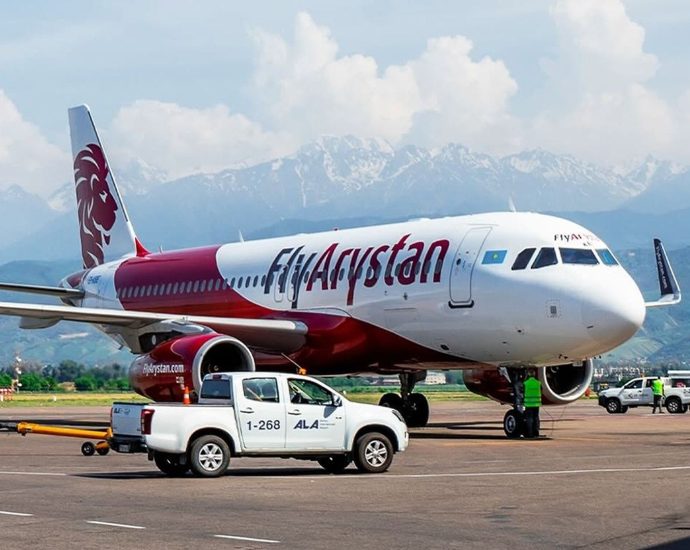 watch:-flyarystan-airbus-a320-catches-fire-at-almaty-airport-during-maintenance
