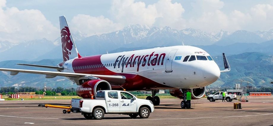 watch:-flyarystan-airbus-a320-catches-fire-at-almaty-airport-during-maintenance