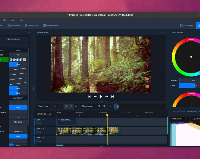 openshot-4.0-adds-colour-grading,-recording-dock-and-qt-6-support