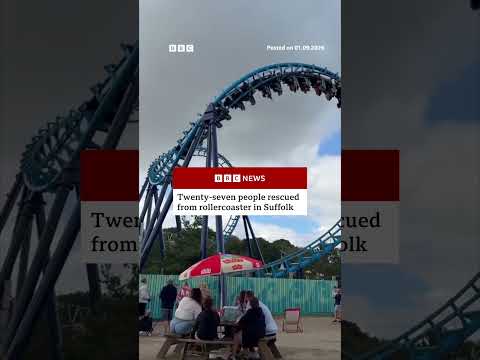 twenty-seven-people-rescued-from-rollercoaster-in-suffolk.-#pleasurewoodhills-#bbcnews